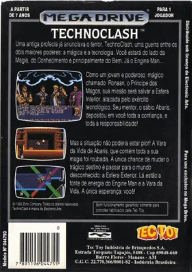 TechnoClash (USA, Europe) box cover back